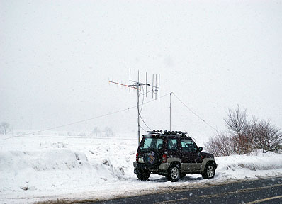 Antennas and Vehicle 上小阿仁村2/17a