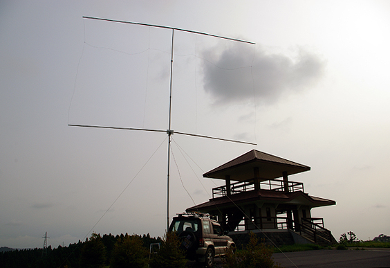 Kpi5CL - JA7KPI's Multiband (5band) Coupled Loop Antenna at QM09AV 潟上市 梅の里公園