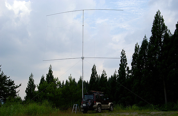 Kpi5CL - JA7KPI's Multiband (5band) Coupled Loop Antenna at QN00DB 上小阿仁村 上の岱スポーツエリア
