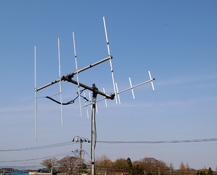 145MHz 4el.H-Hentenna and 435MHz 7el.H-Hentemma for Satellite. Elevation Angle: 10deg. 