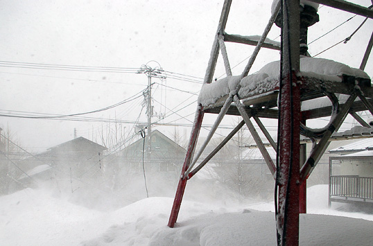 2010/02/06 吹雪 Terrible snow noise disturbance