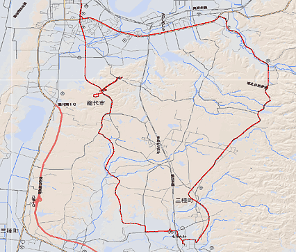 三種町森岳方面 十里強歩逆ルート