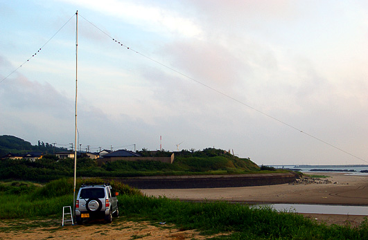 由利本荘市 道川 君ヶ野川 河口 QM09AN (クルマ変わった)