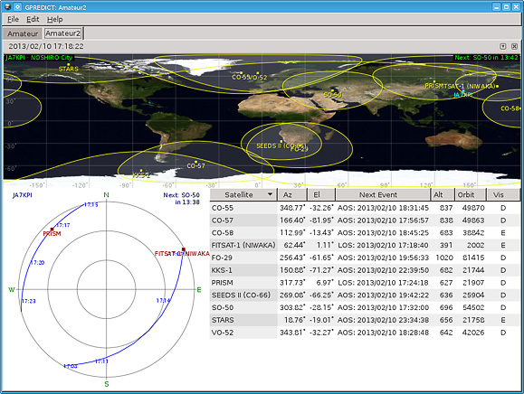 gpredict screen shot