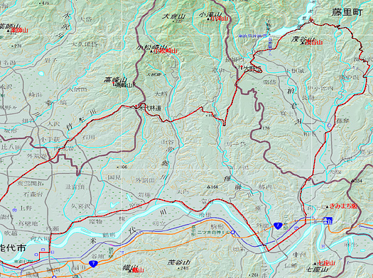 今回のルート 国土地理院の地形図はまだ完全ではない。