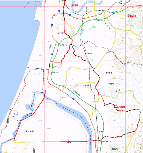 Ishikura-yama map