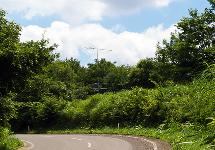 八峰町 米代林道 QN00BG。ANTは南南西向き。