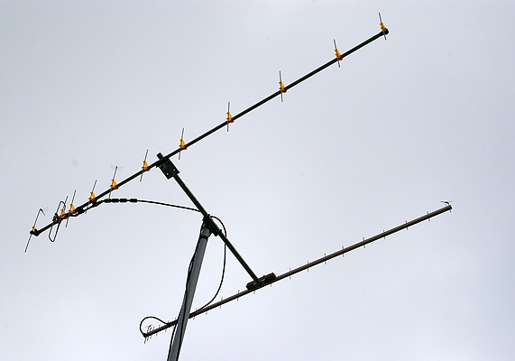 1200MHz 22el H-Hentenna (430MHz 12el yagi-uda)