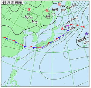 天気図 2020/07/05 12:00jst