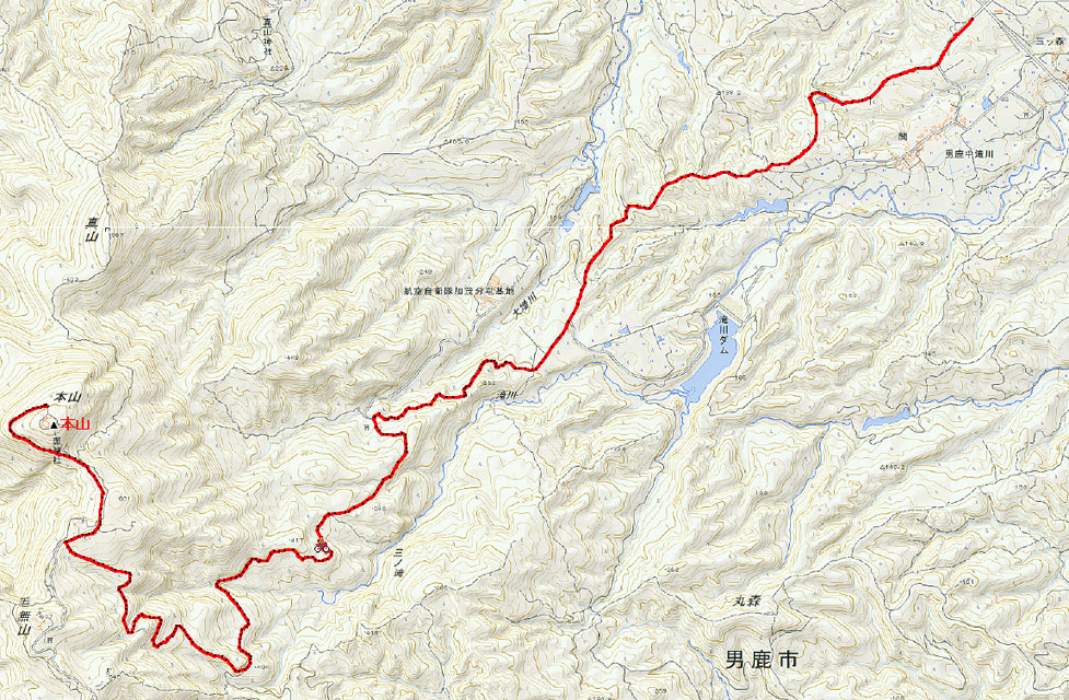 2023.05.07 男鹿本山 Map